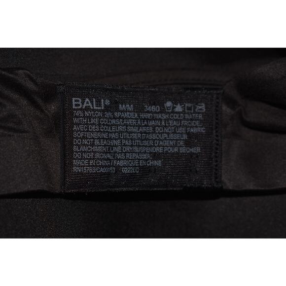 BALI NEW $48 Comfort Revolution T-Shirt Wireless Bra Soft Touch‎ Black Medium - Picture 3 of 3